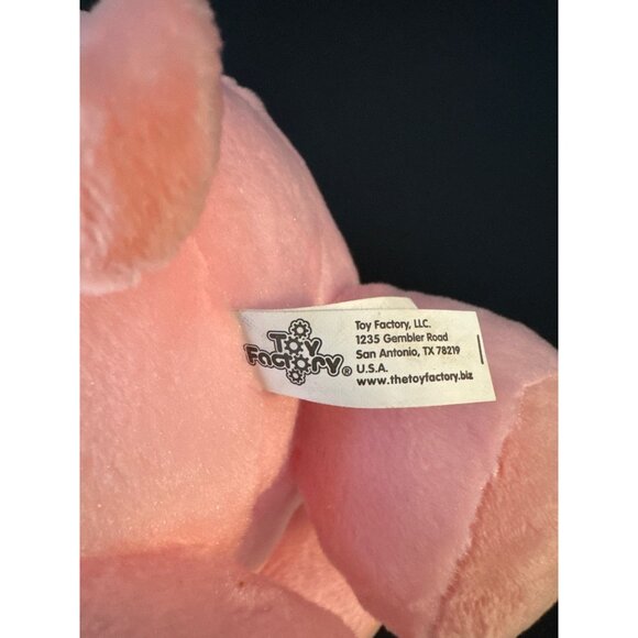 10" Pig Piggy Toy Factory Plush Stuffed Animal cuddles - Picture 5 of 6